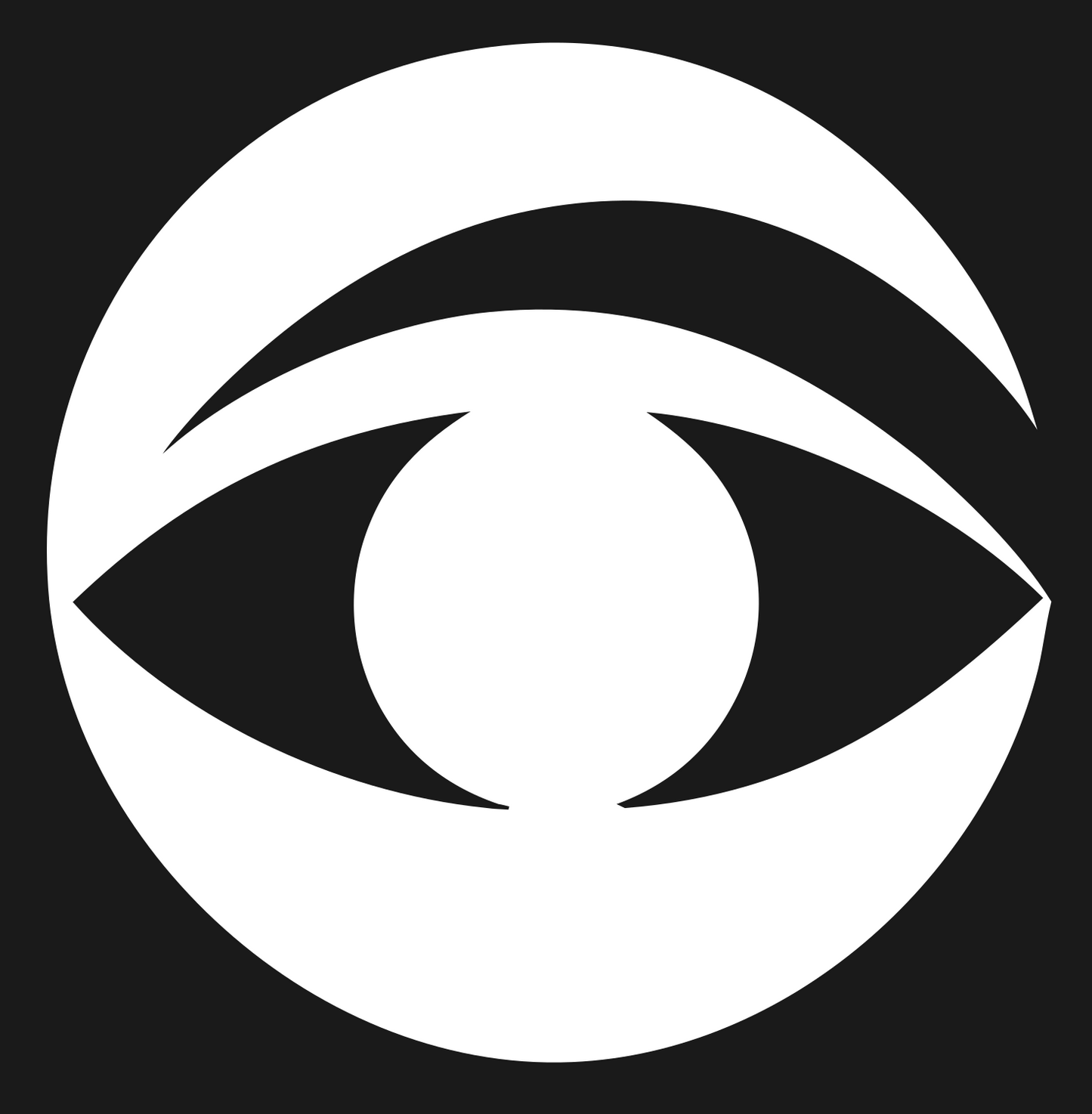 Negative Space Eye Crest #1a1a1a/#ffffff