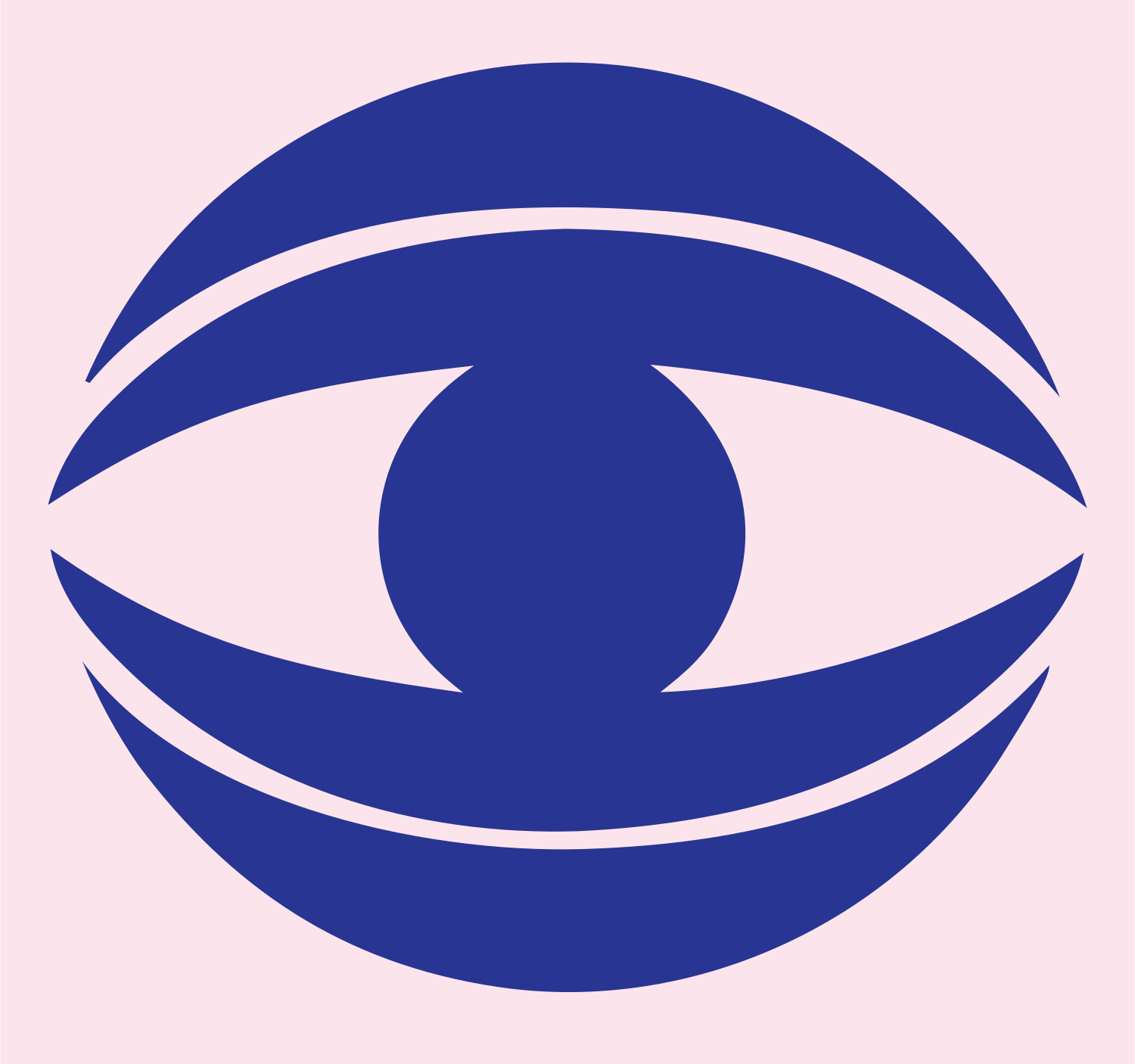 Heavy Eye Globe Mark #fce4ec/#283593