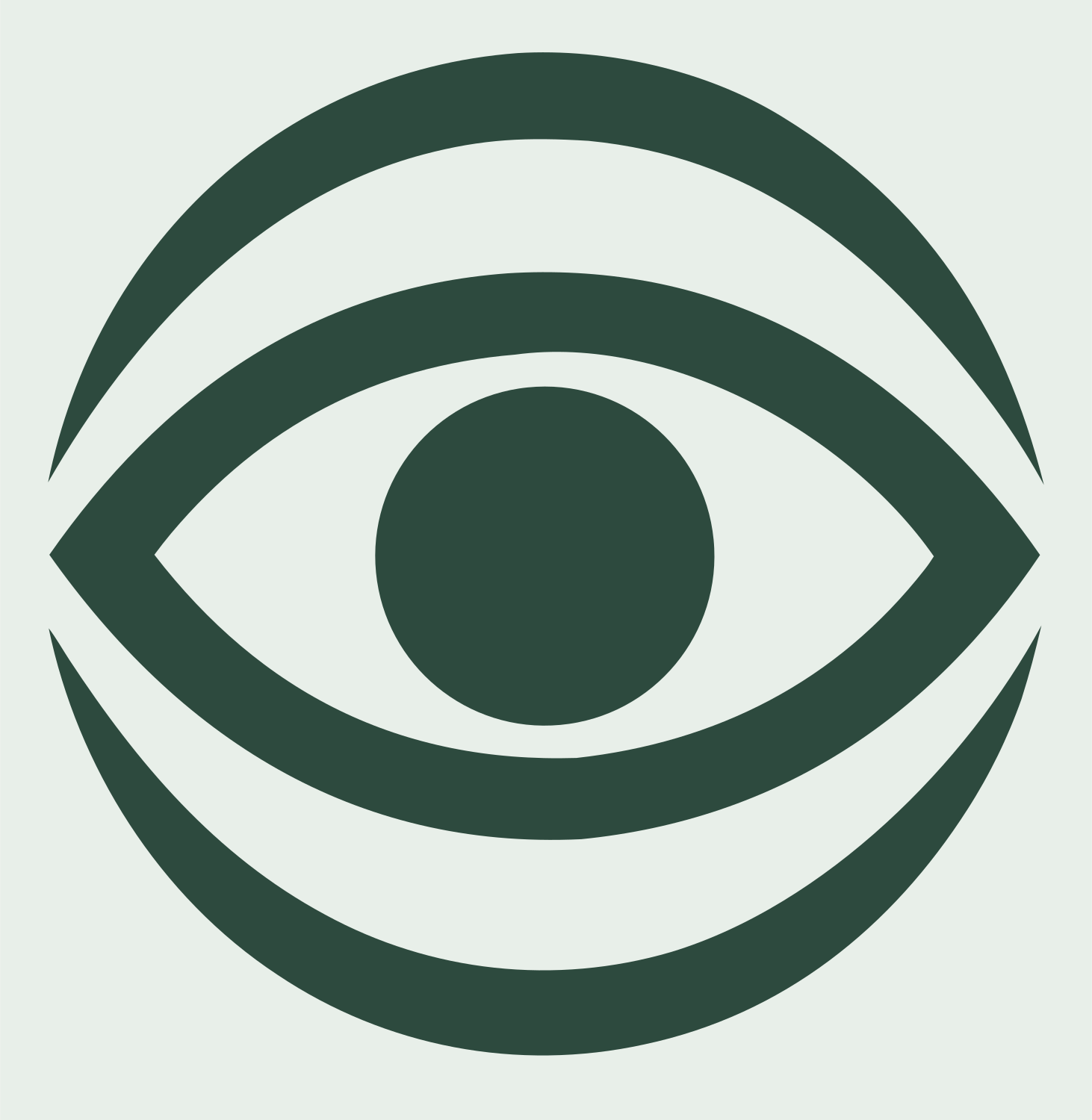 Bold Eye Globe Mark #e8efe9/#2d4a3e