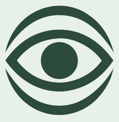 Bold Eye Globe Mark #e8efe9/#2d4a3e