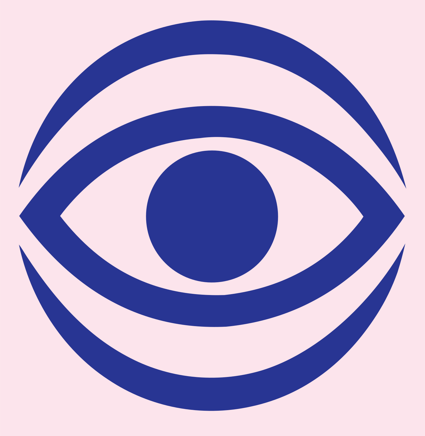 Bold Eye Globe Mark #fce4ec/#283593