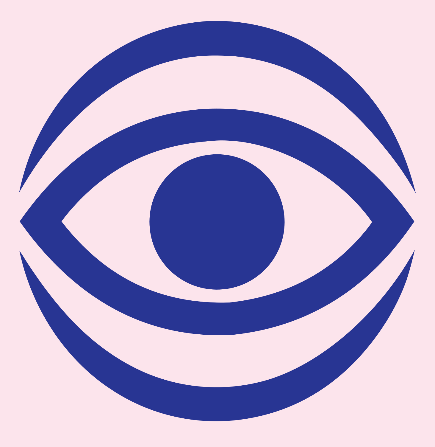 Bold Eye Globe Mark #fce4ec/#283593