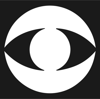 Blocky Eye Circle Logo #1a1a1a/#ffffff