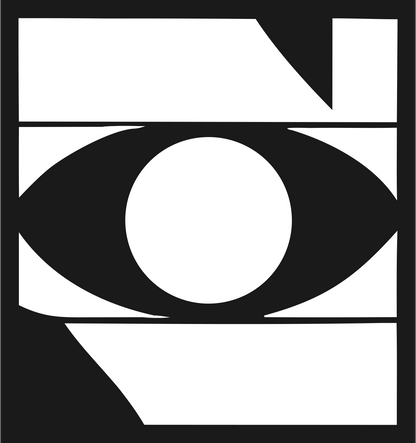 Chunky Banded Eye Logo #1a1a1a/#ffffff