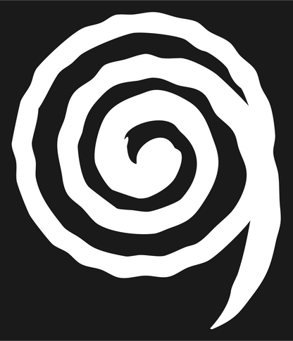 Hand-Drawn Spiral Eye Logo #1a1a1a/#ffffff