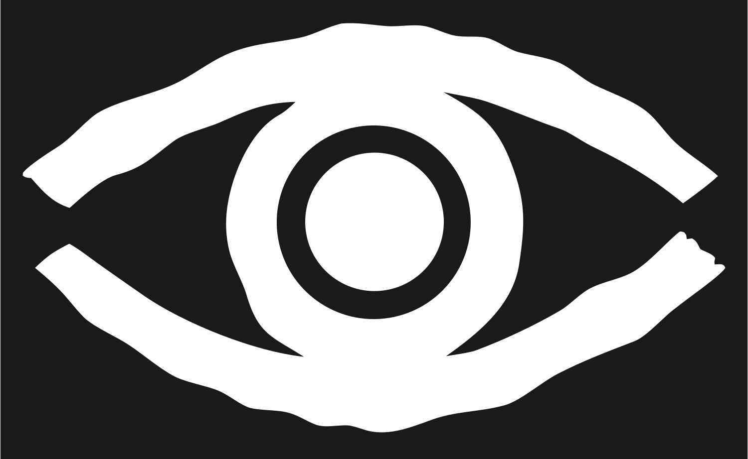 Hand-Drawn Eye Iris Mark #1a1a1a/#ffffff