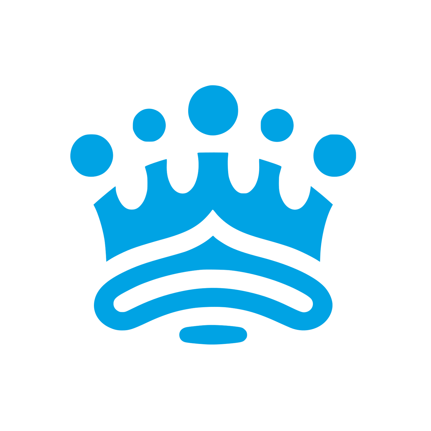 Crown Symbol Logo #00a3e4