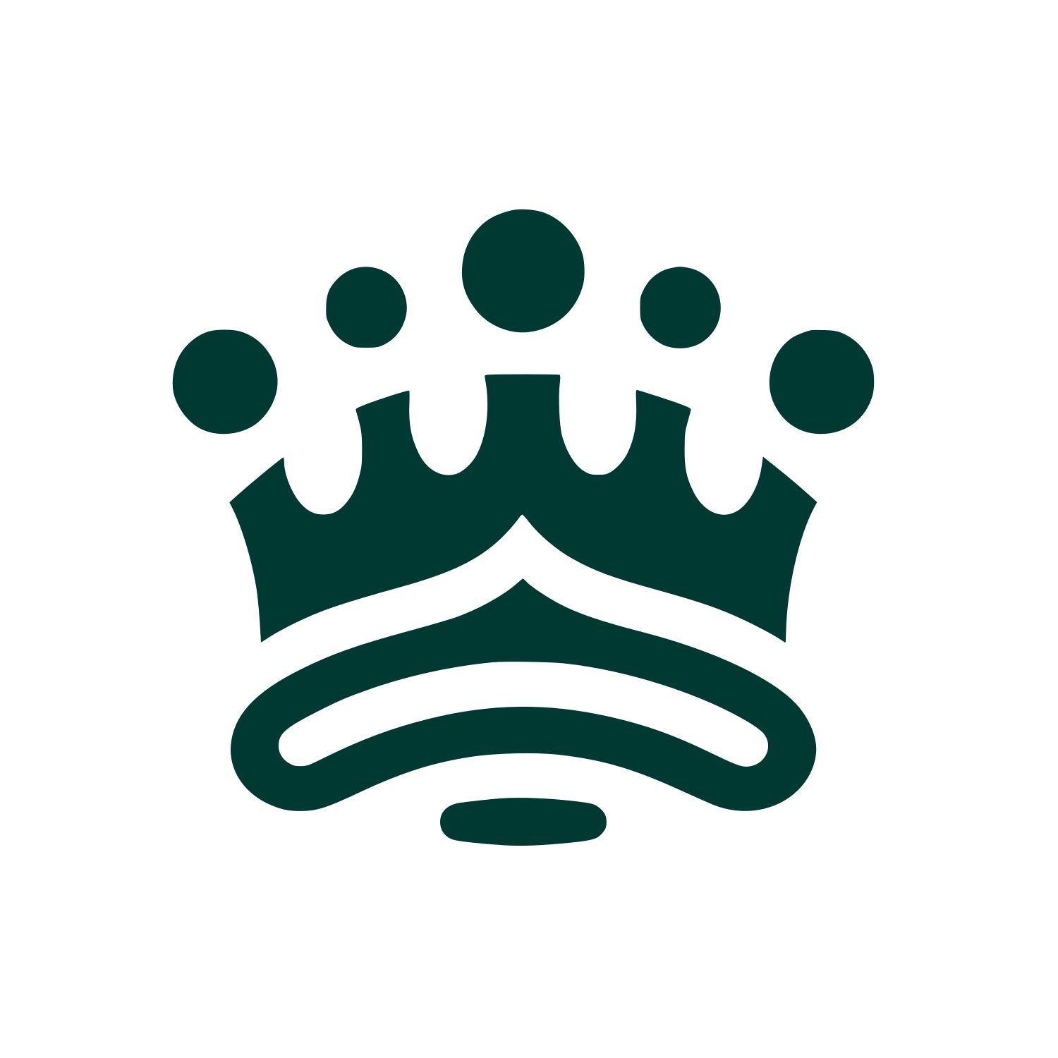 Crown Symbol Logo #003932