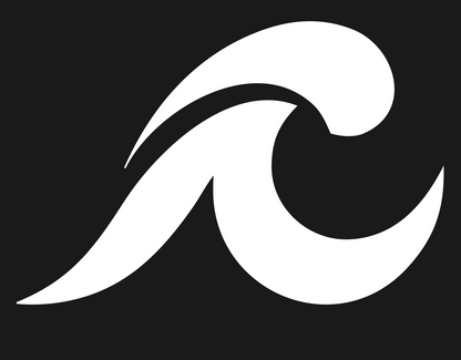 Bold Surf Wave Crest #1a1a1a/#ffffff