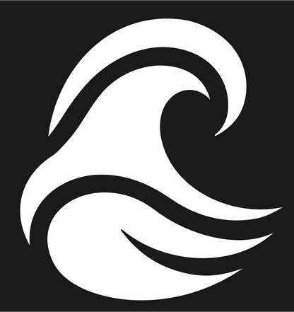 Bold Crashing Wave Icon #1a1a1a/#ffffff