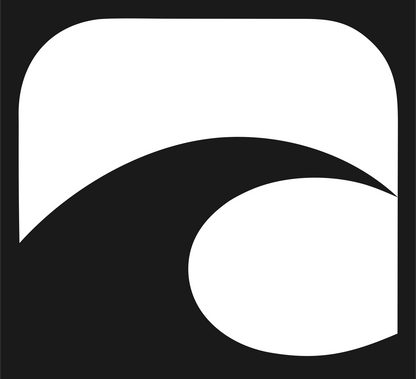 Negative Space Wave Icon #1a1a1a/#ffffff