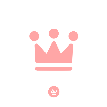 Crown Symbol Logo #ffa6a6