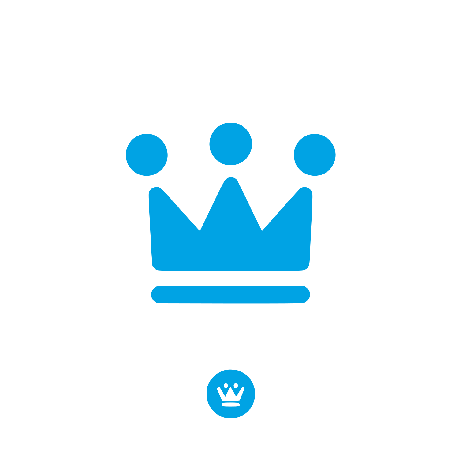 Crown Symbol Logo #00a3e4