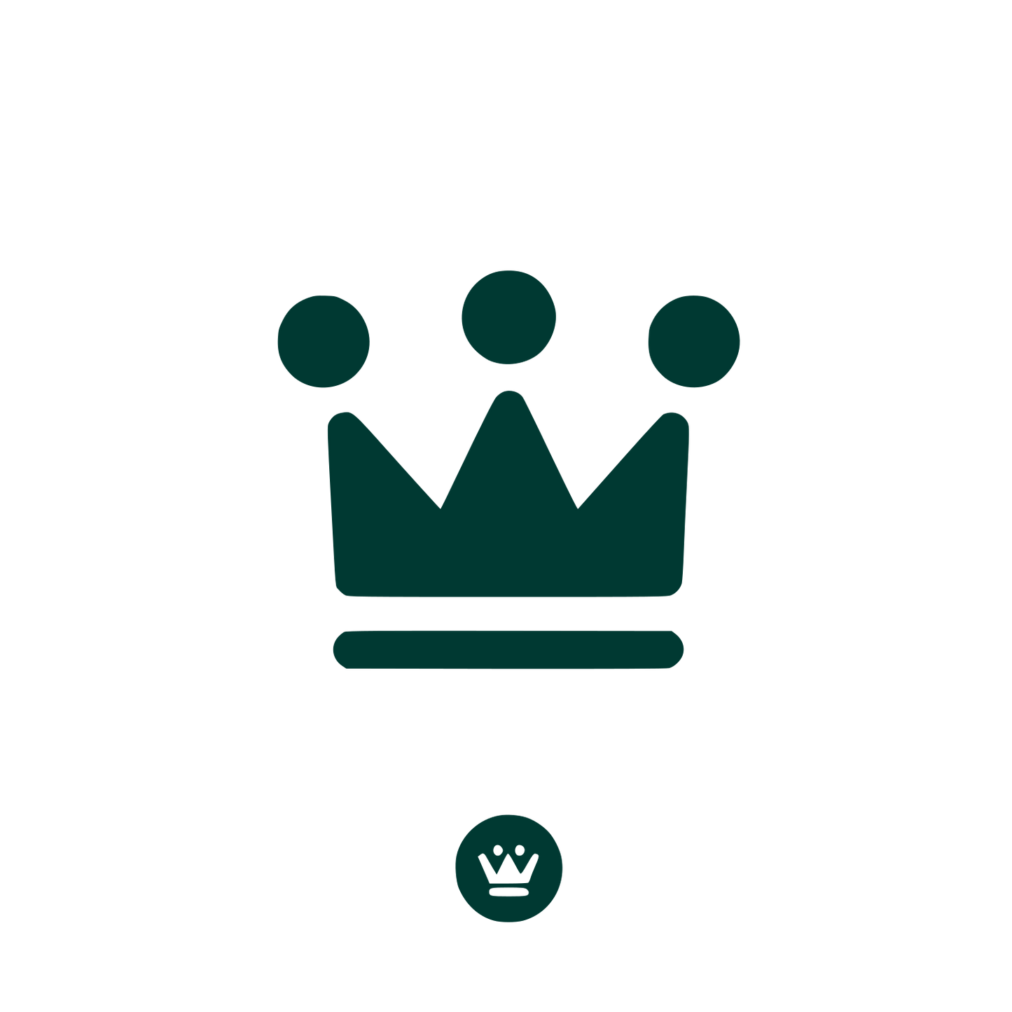 Crown Symbol Logo #003932
