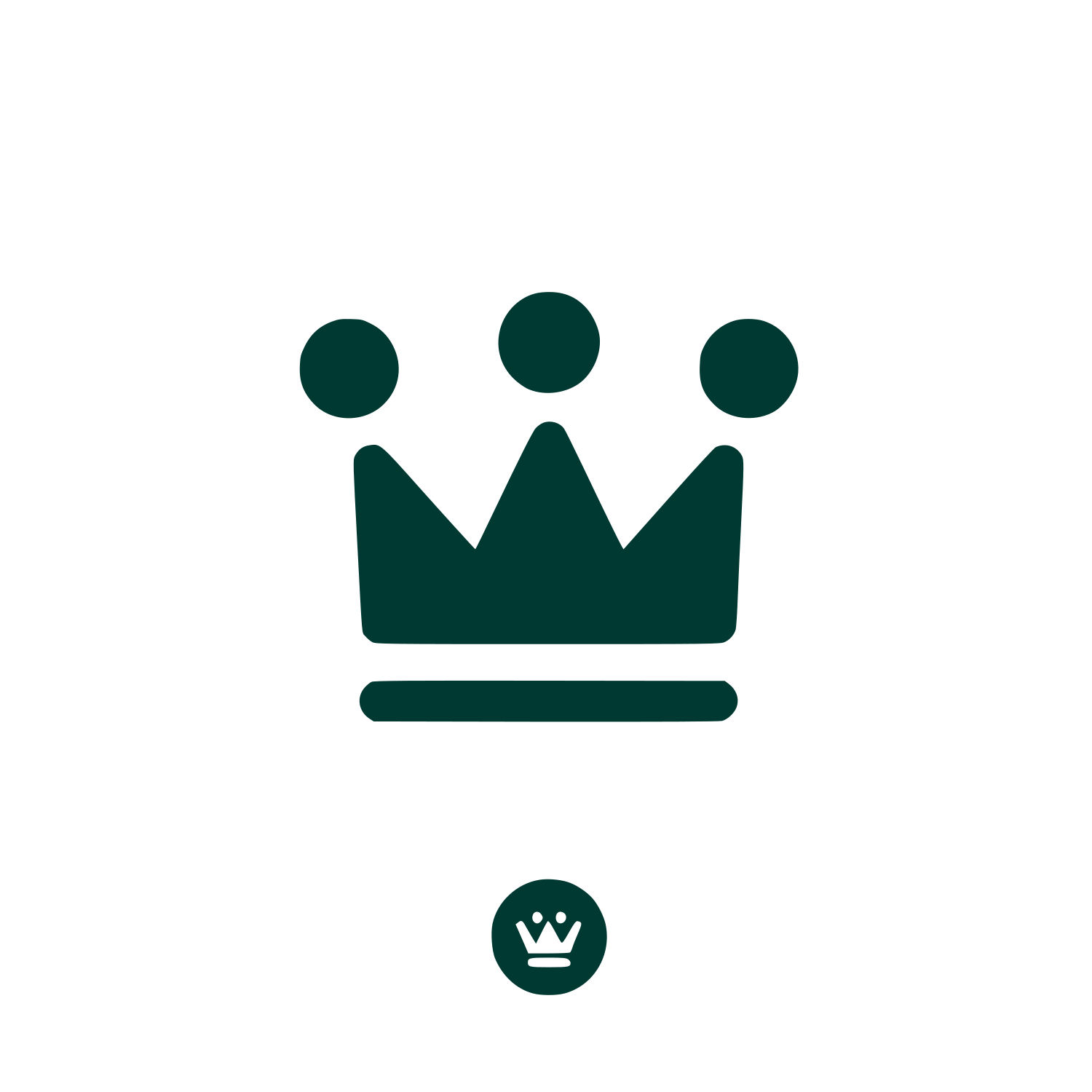 Crown Symbol Logo #003932