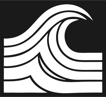 Bold Crashing Wave Icon #1a1a1a/#ffffff