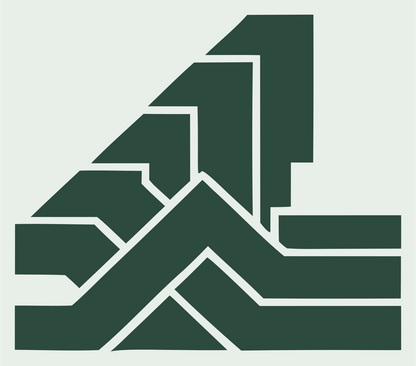 Chunky Staircase Wave Mark #e8efe9/#2d4a3e