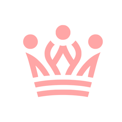 Monochrome Crown Logo #ffa6a6