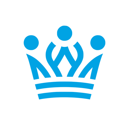 Monochrome Crown Logo #00a3e4