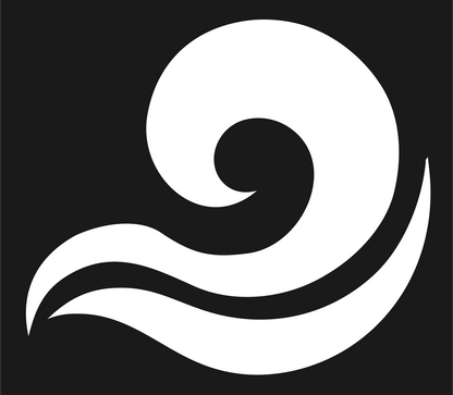 Hand-Drawn Spiral Wave Icon #1a1a1a/#ffffff