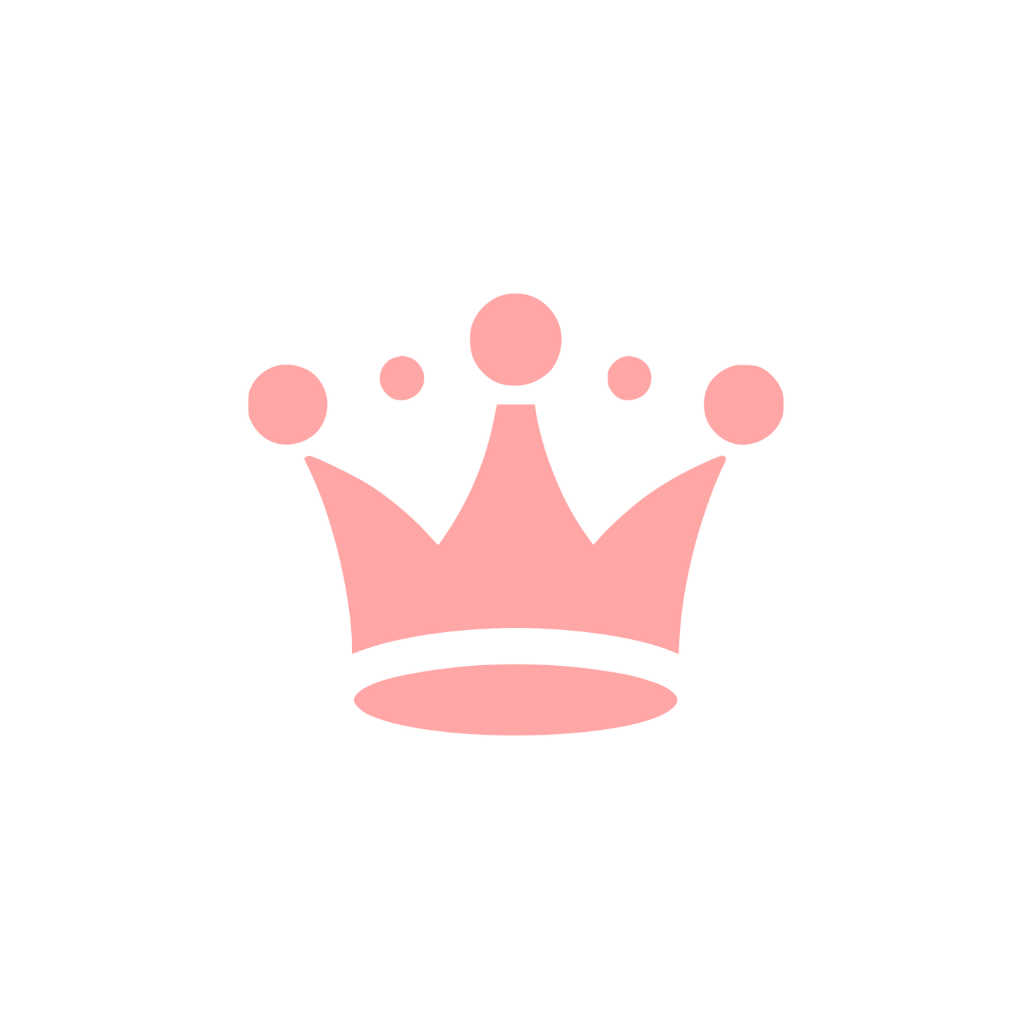 Crown Symbol Logo #ffa6a6