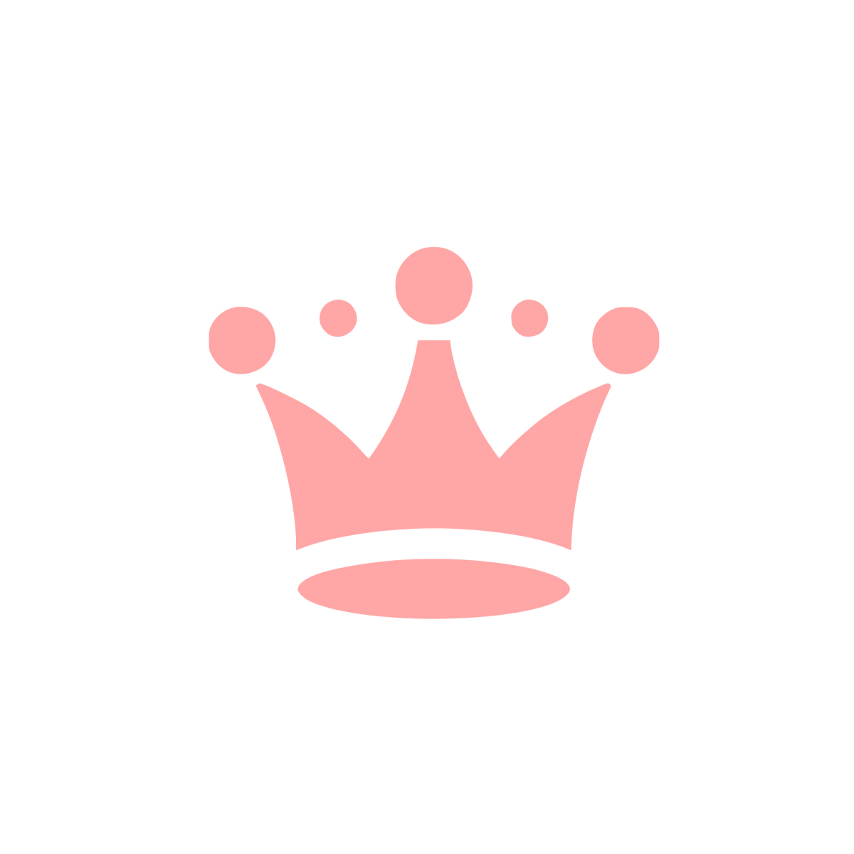 Crown Symbol Logo #ffa6a6