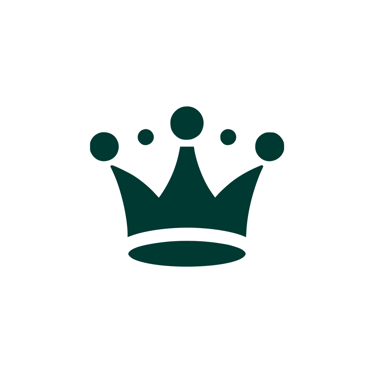 Crown Symbol Logo #003932