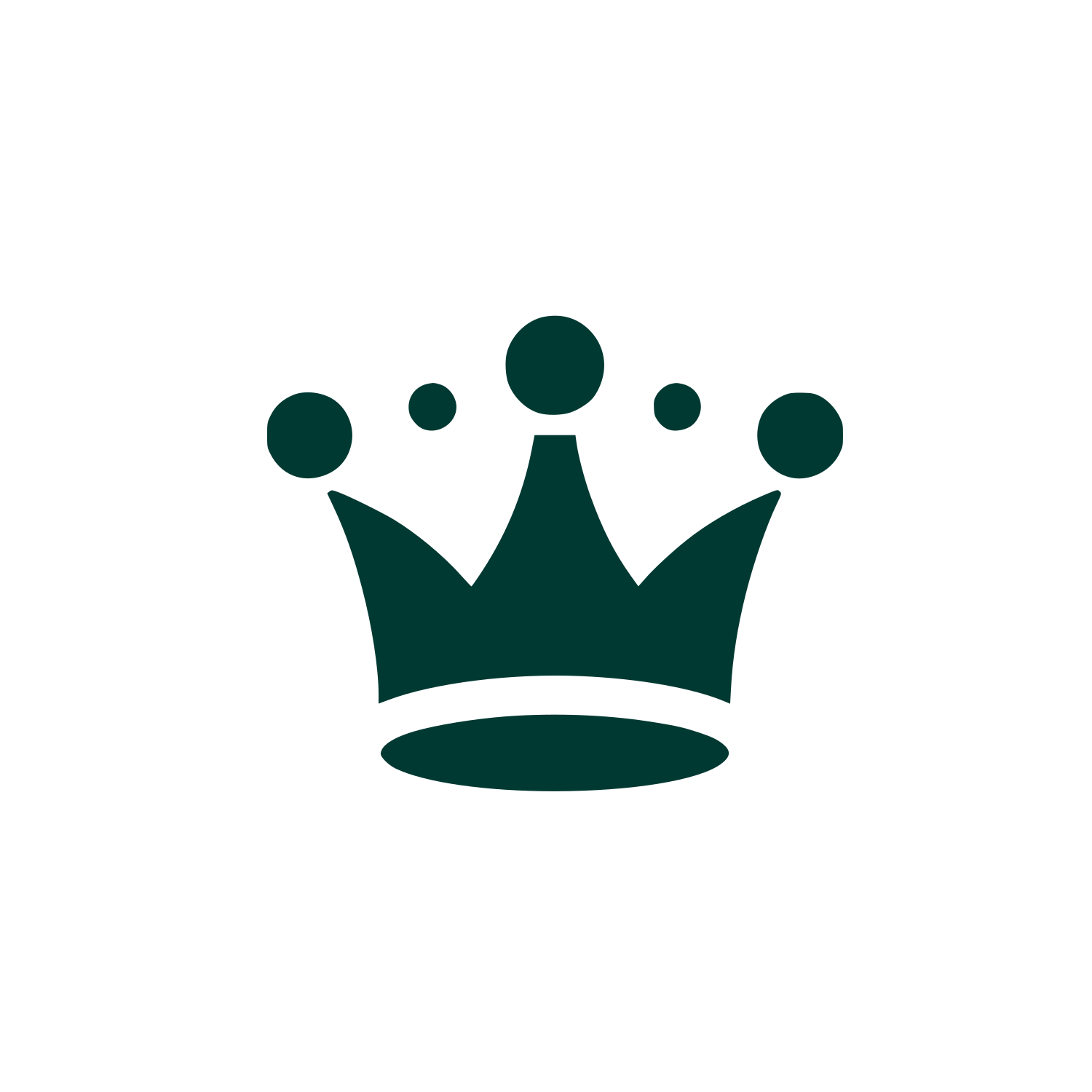 Crown Symbol Logo #003932