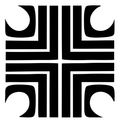 Bold Square Cross Icon #ffffff/#000000