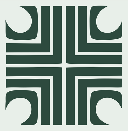 Bold Square Cross Icon #e8efe9/#2d4a3e