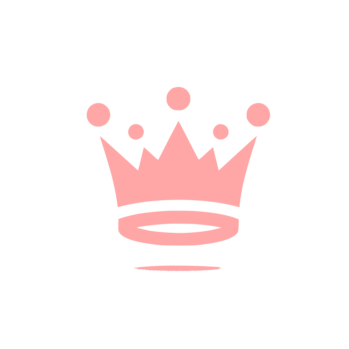 Crown Symbol Logo #ffa6a6