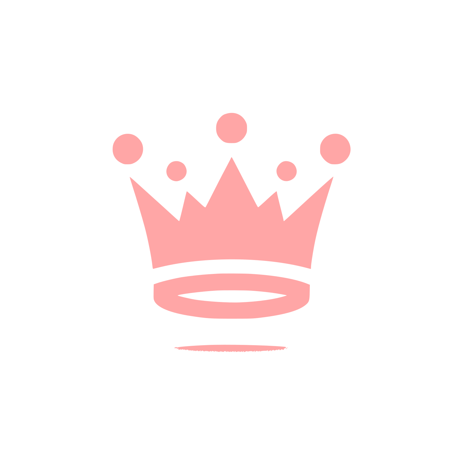 Crown Symbol Logo #ffa6a6