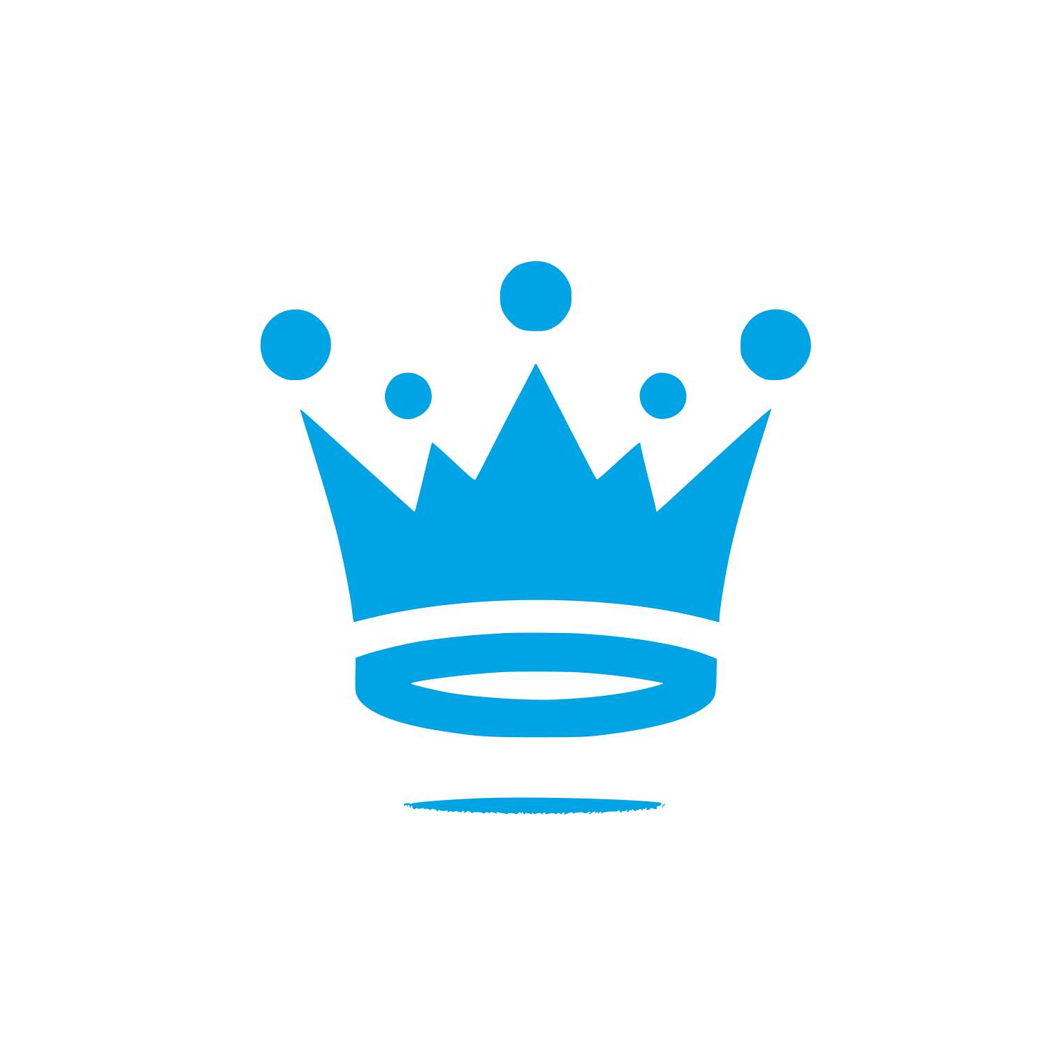 Crown Symbol Logo #00a3e4