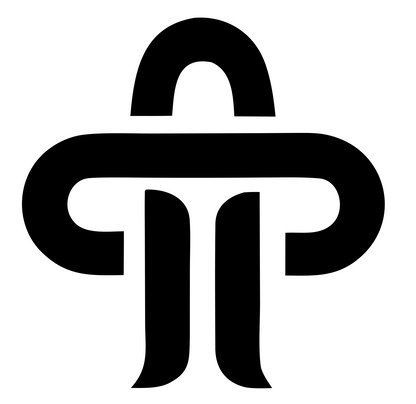 Monoline Pillar Cross Mark #ffffff/#000000
