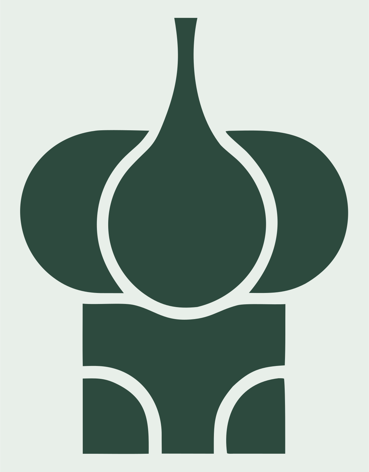 Bold Onion Dome Bulb Mark #e8efe9/#2d4a3e