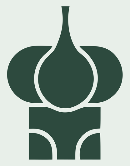 Bold Onion Dome Bulb Mark #e8efe9/#2d4a3e