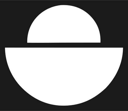Bold Half-Dome Bulb Mark #1a1a1a/#ffffff