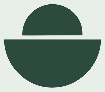 Bold Half-Dome Bulb Mark #e8efe9/#2d4a3e