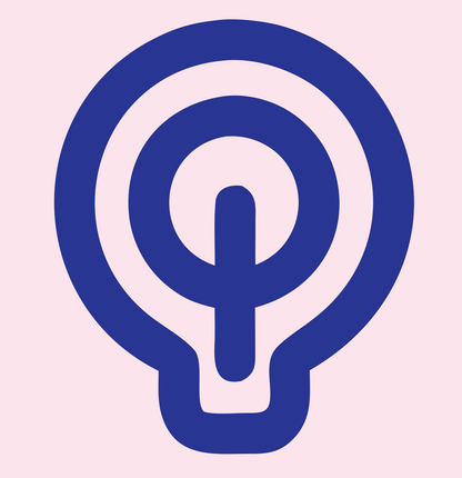 Monoline Light Bulb Icon #fce4ec/#283593