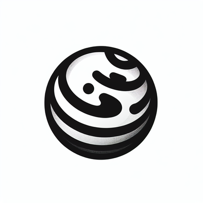 Abstract Yin Yang Logo