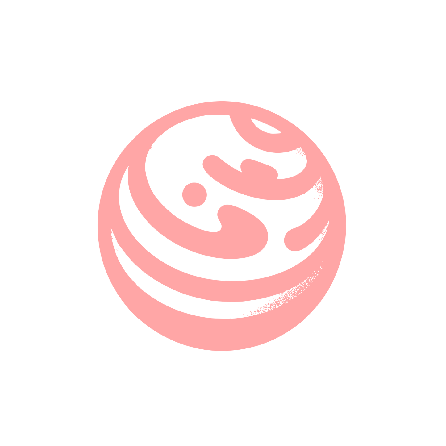 Abstract Yin Yang Logo #ffa6a6