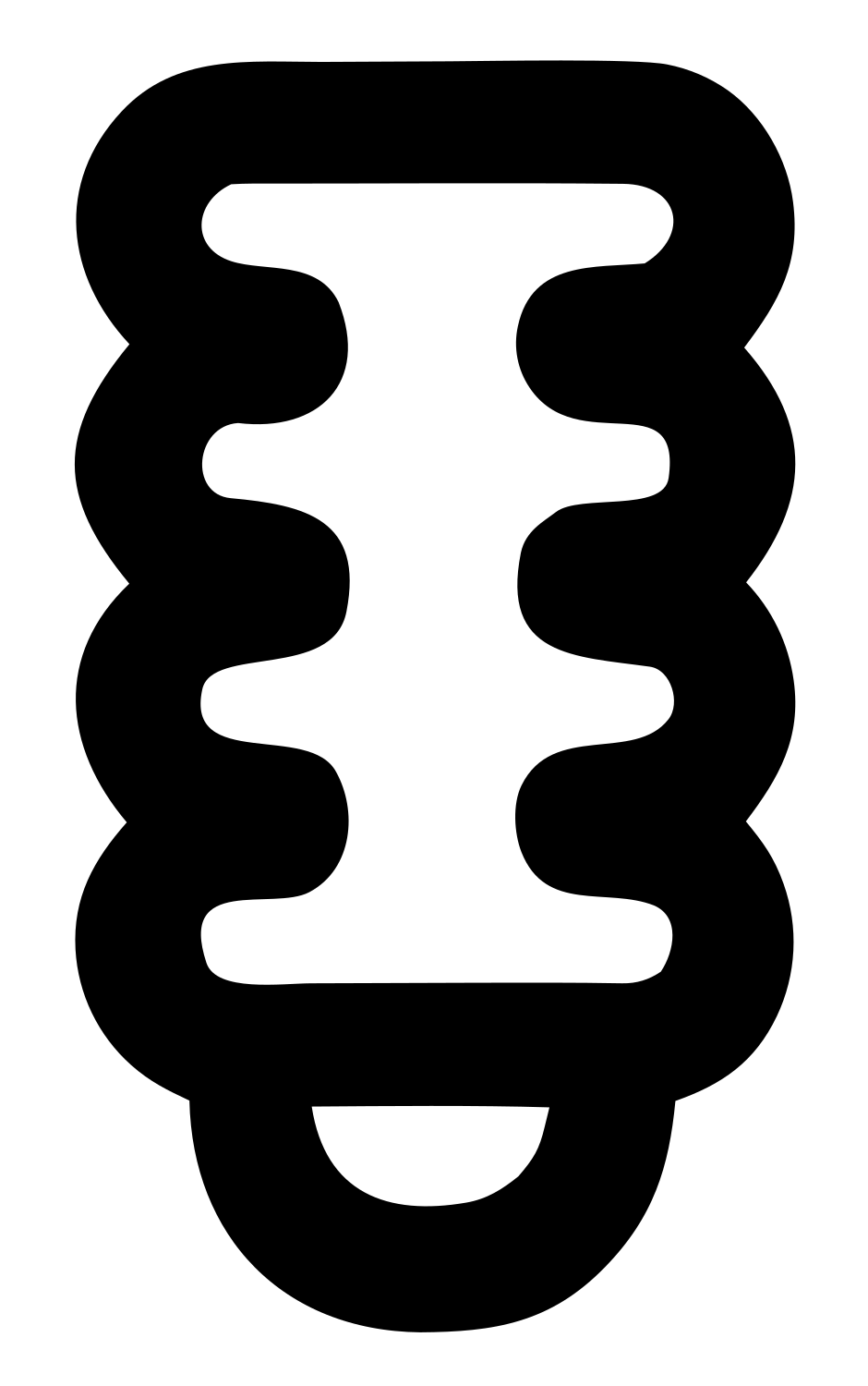 Monoline CFL Spiral Emblem #ffffff/#000000