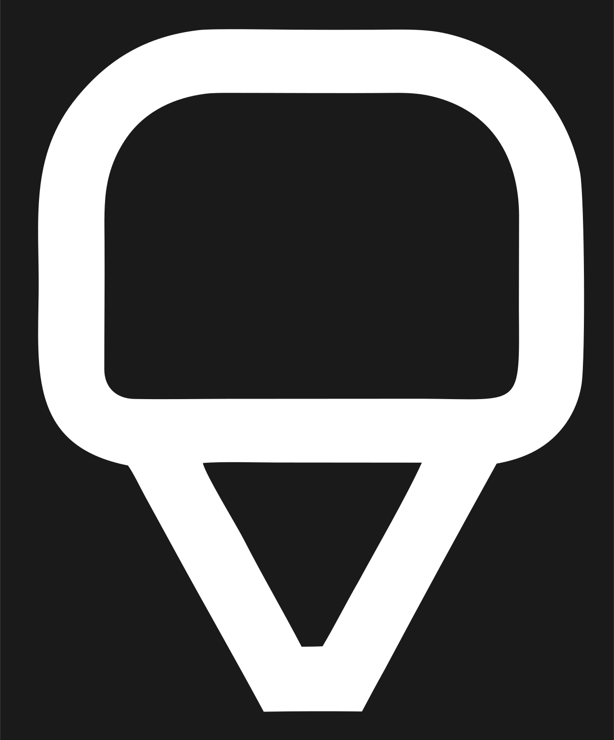 Monoline Light Bulb Badge #1a1a1a/#ffffff