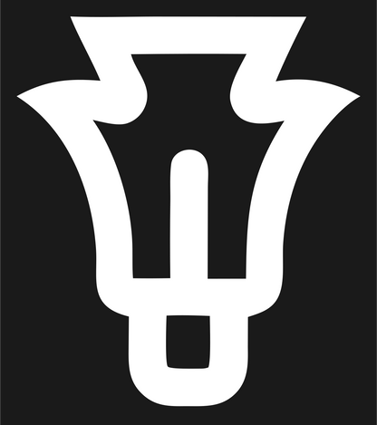 Monoline Inverted Bulb Crest #1a1a1a/#ffffff