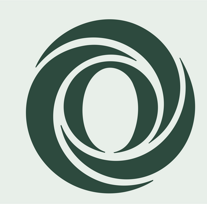 Negative Space Orbit Bulb Icon #e8efe9/#2d4a3e