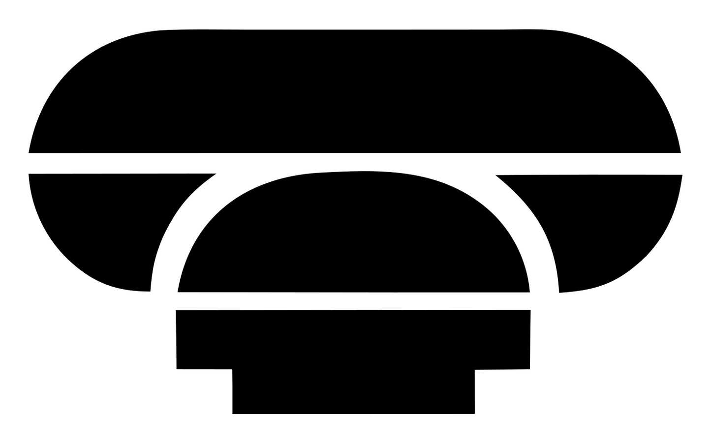 Blocky Light Bulb Icon #ffffff/#000000