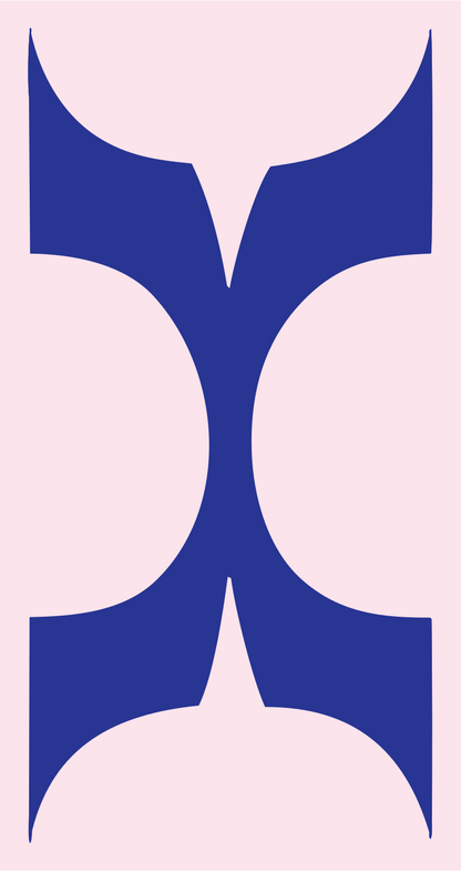 Mirror Lens Loupe Emblem #fce4ec/#283593