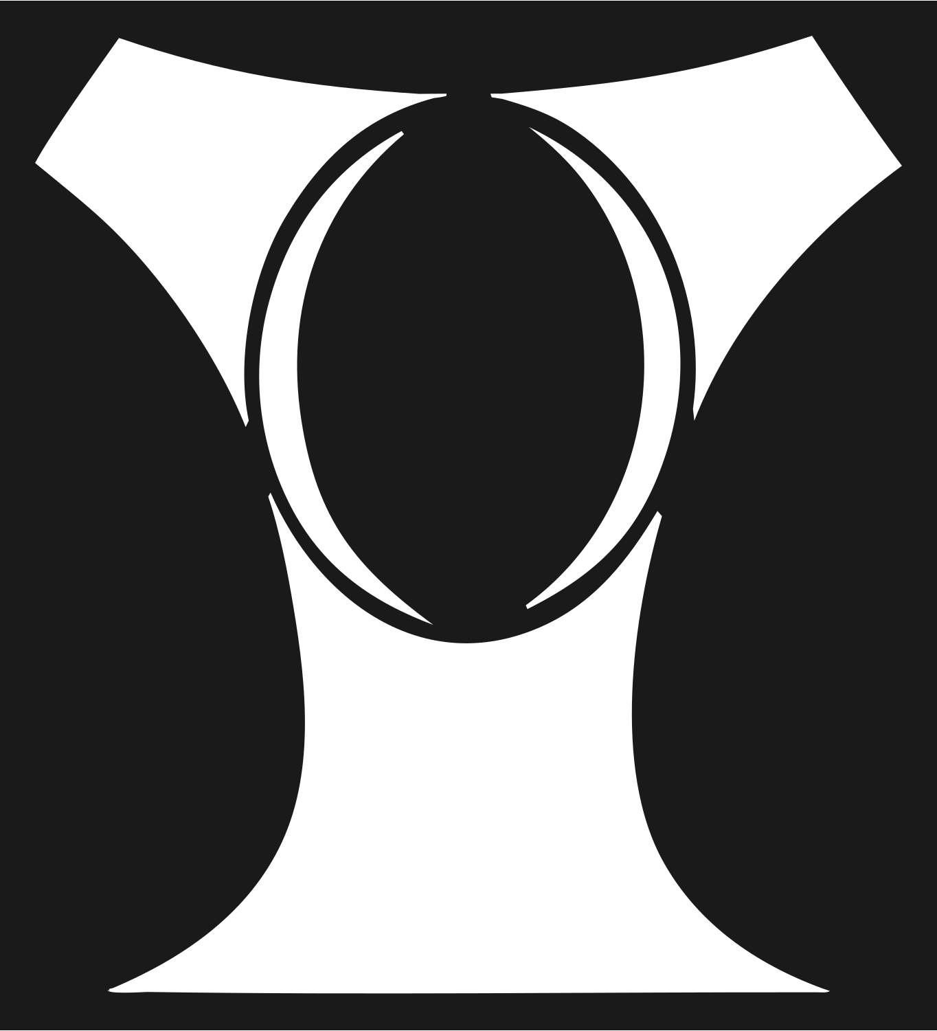 Oval Lens Loupe Badge #1a1a1a/#ffffff