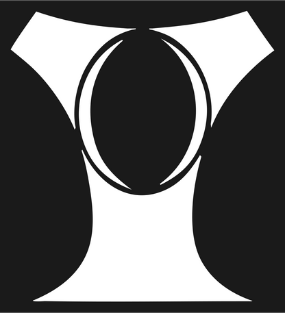 Oval Lens Loupe Badge #1a1a1a/#ffffff