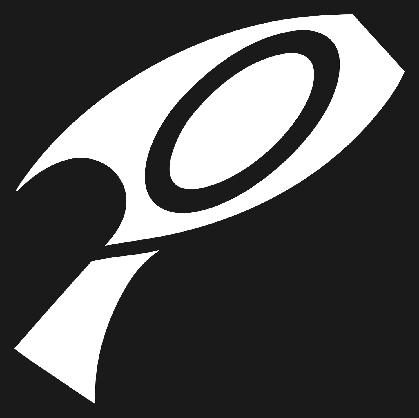 Rocket Magnifier Search Mark #1a1a1a/#ffffff